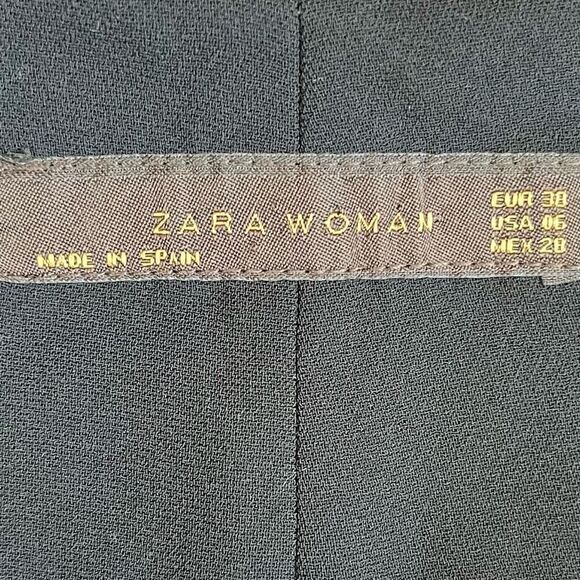 Zara Women Pleated Wide Leg Pants with Belt Loops 6 - Picture 3 of 10